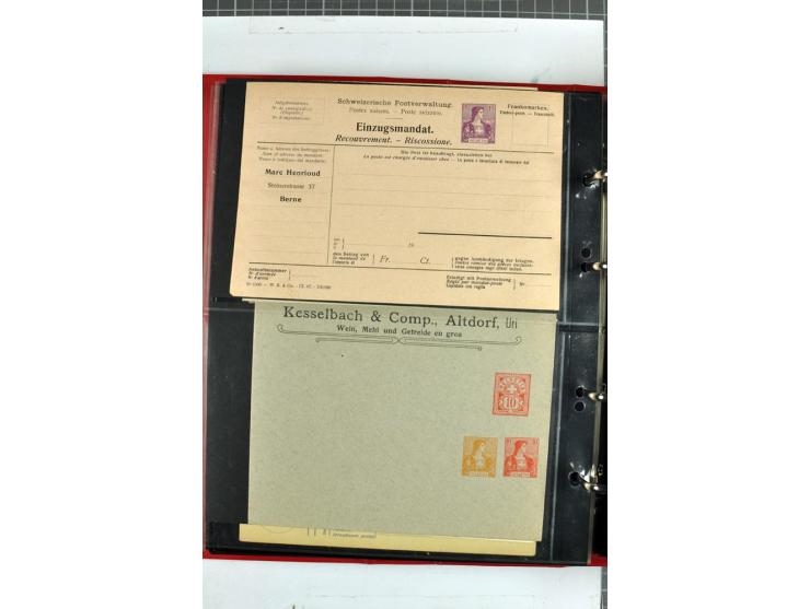 1870/2000, umfangreiche Sammlung Ganzsachen mit einigen hundert Stück in 2 Alben, dabei dekorative Privat-Ganzsachen, Luftpos