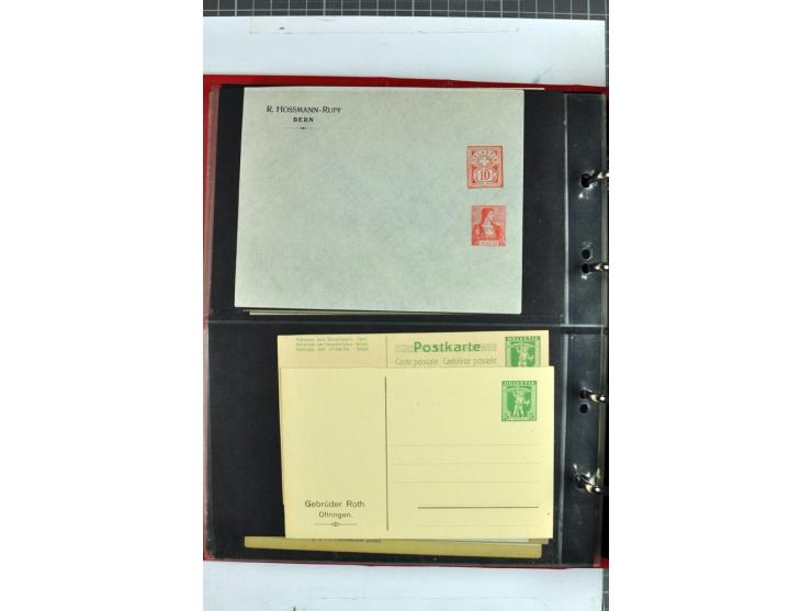 1870/2000, umfangreiche Sammlung Ganzsachen mit einigen hundert Stück in 2 Alben, dabei dekorative Privat-Ganzsachen, Luftpos