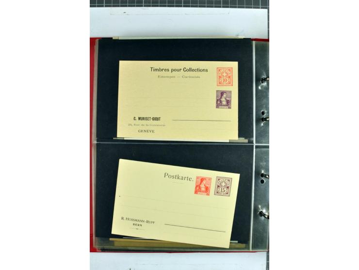 1870/2000, umfangreiche Sammlung Ganzsachen mit einigen hundert Stück in 2 Alben, dabei dekorative Privat-Ganzsachen, Luftpos