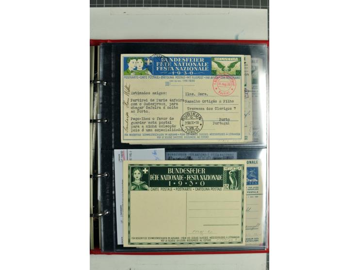 1870/2000, umfangreiche Sammlung Ganzsachen mit einigen hundert Stück in 2 Alben, dabei dekorative Privat-Ganzsachen, Luftpos