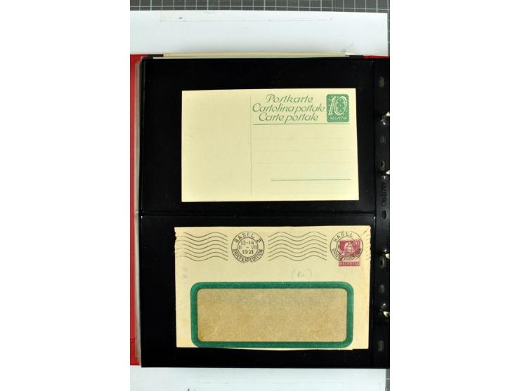 1870/2000, umfangreiche Sammlung Ganzsachen mit einigen hundert Stück in 2 Alben, dabei dekorative Privat-Ganzsachen, Luftpos
