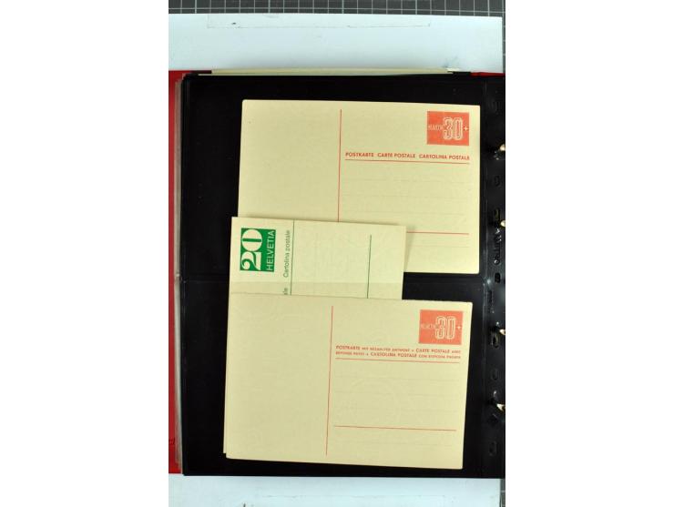 1870/2000, umfangreiche Sammlung Ganzsachen mit einigen hundert Stück in 2 Alben, dabei dekorative Privat-Ganzsachen, Luftpos