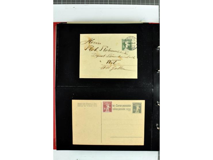 1870/2000, umfangreiche Sammlung Ganzsachen mit einigen hundert Stück in 2 Alben, dabei dekorative Privat-Ganzsachen, Luftpos