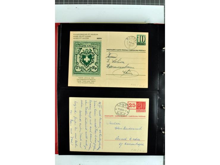 1870/2000, umfangreiche Sammlung Ganzsachen mit einigen hundert Stück in 2 Alben, dabei dekorative Privat-Ganzsachen, Luftpos