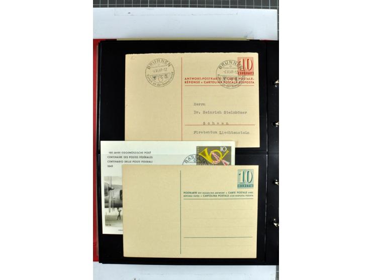 1870/2000, umfangreiche Sammlung Ganzsachen mit einigen hundert Stück in 2 Alben, dabei dekorative Privat-Ganzsachen, Luftpos