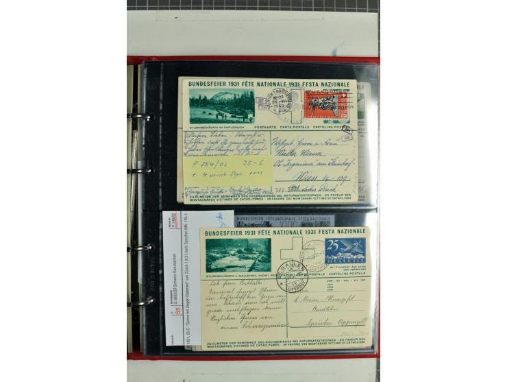 1870/2000, umfangreiche Sammlung Ganzsachen mit einigen hundert Stück in 2 Alben, dabei dekorative Privat-Ganzsachen, Luftpos