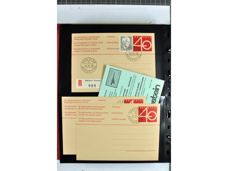 1870/2000, umfangreiche Sammlung Ganzsachen mit einigen hundert Stück in 2 Alben, dabei dekorative Privat-Ganzsachen, Luftpos