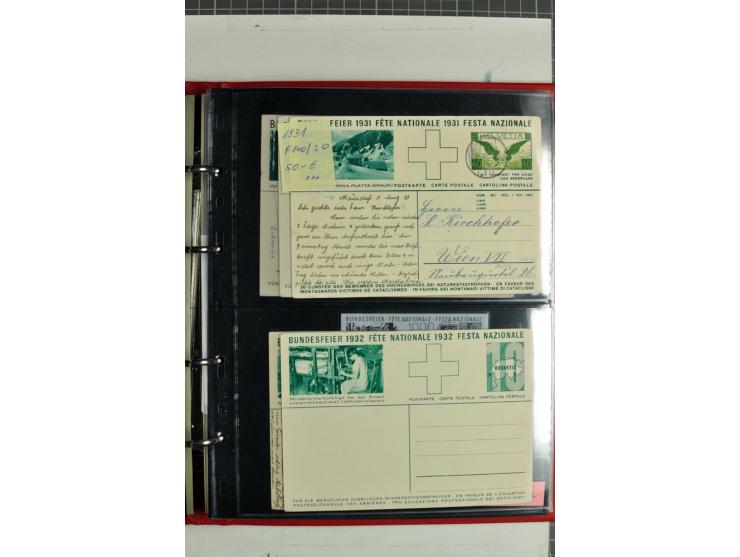 1870/2000, umfangreiche Sammlung Ganzsachen mit einigen hundert Stück in 2 Alben, dabei dekorative Privat-Ganzsachen, Luftpos