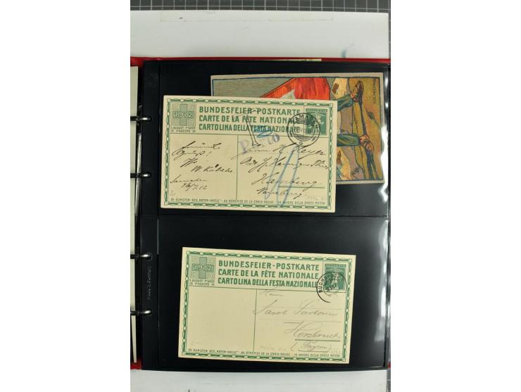 1870/2000, umfangreiche Sammlung Ganzsachen mit einigen hundert Stück in 2 Alben, dabei dekorative Privat-Ganzsachen, Luftpos