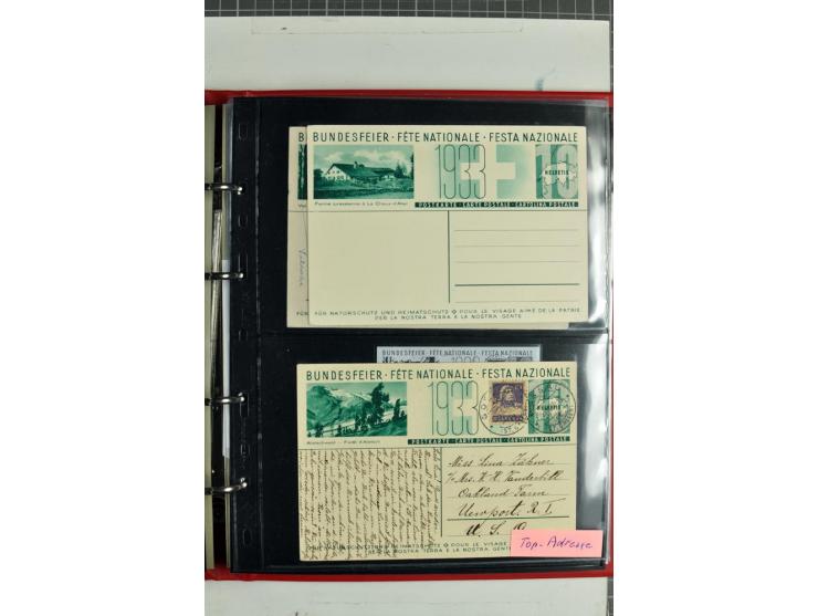 1870/2000, umfangreiche Sammlung Ganzsachen mit einigen hundert Stück in 2 Alben, dabei dekorative Privat-Ganzsachen, Luftpos