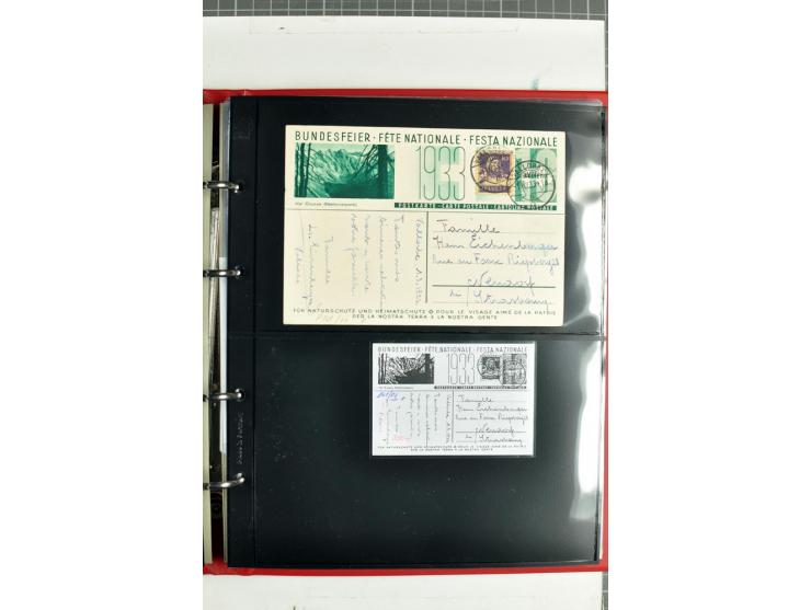 1870/2000, umfangreiche Sammlung Ganzsachen mit einigen hundert Stück in 2 Alben, dabei dekorative Privat-Ganzsachen, Luftpos