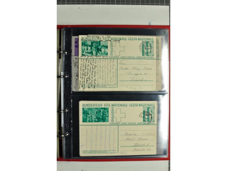 1870/2000, umfangreiche Sammlung Ganzsachen mit einigen hundert Stück in 2 Alben, dabei dekorative Privat-Ganzsachen, Luftpos