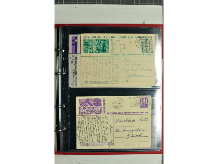 1870/2000, umfangreiche Sammlung Ganzsachen mit einigen hundert Stück in 2 Alben, dabei dekorative Privat-Ganzsachen, Luftpos