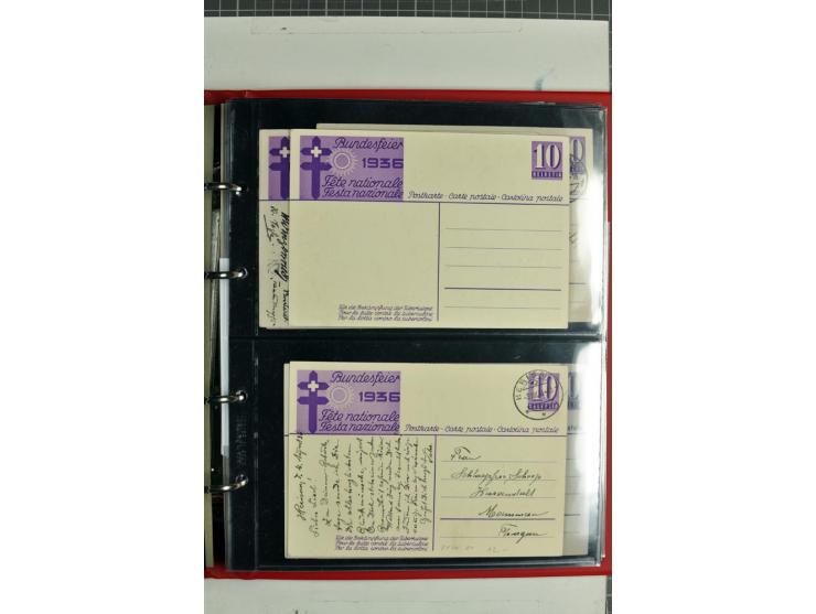 1870/2000, umfangreiche Sammlung Ganzsachen mit einigen hundert Stück in 2 Alben, dabei dekorative Privat-Ganzsachen, Luftpos