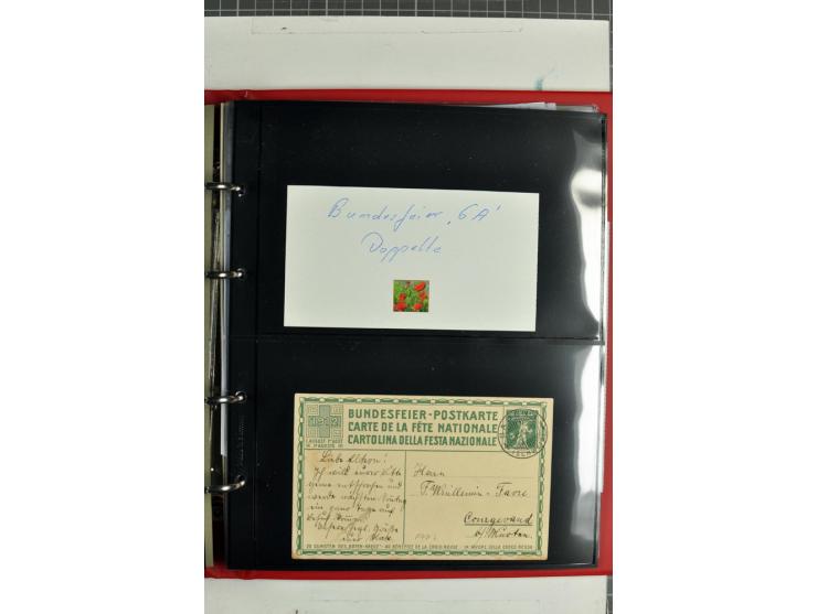 1870/2000, umfangreiche Sammlung Ganzsachen mit einigen hundert Stück in 2 Alben, dabei dekorative Privat-Ganzsachen, Luftpos