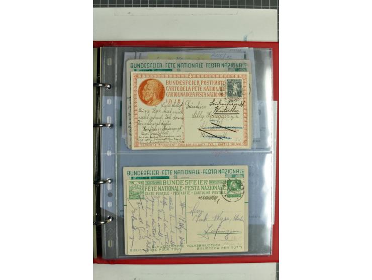 1870/2000, umfangreiche Sammlung Ganzsachen mit einigen hundert Stück in 2 Alben, dabei dekorative Privat-Ganzsachen, Luftpos