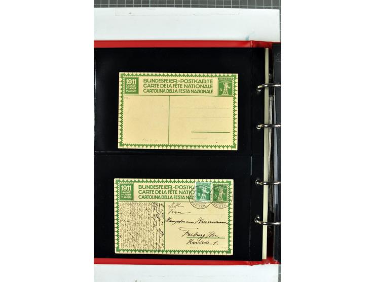 1870/2000, umfangreiche Sammlung Ganzsachen mit einigen hundert Stück in 2 Alben, dabei dekorative Privat-Ganzsachen, Luftpos