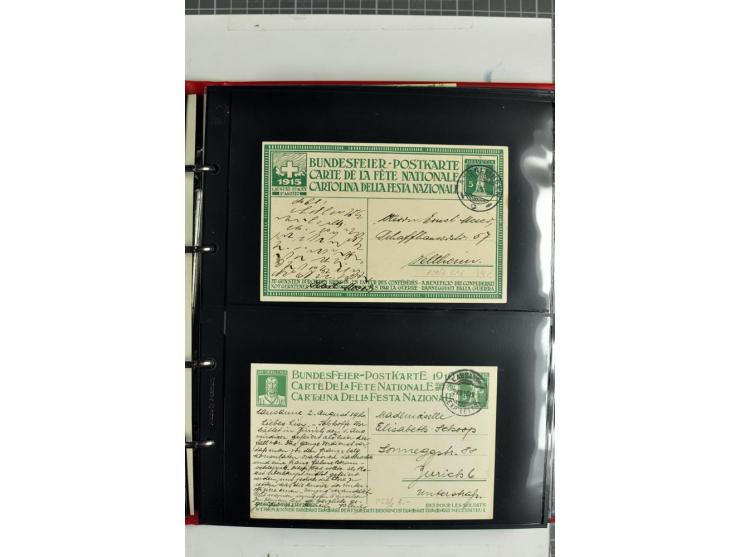 1870/2000, umfangreiche Sammlung Ganzsachen mit einigen hundert Stück in 2 Alben, dabei dekorative Privat-Ganzsachen, Luftpos