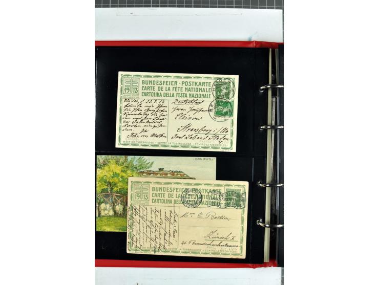 1870/2000, umfangreiche Sammlung Ganzsachen mit einigen hundert Stück in 2 Alben, dabei dekorative Privat-Ganzsachen, Luftpos