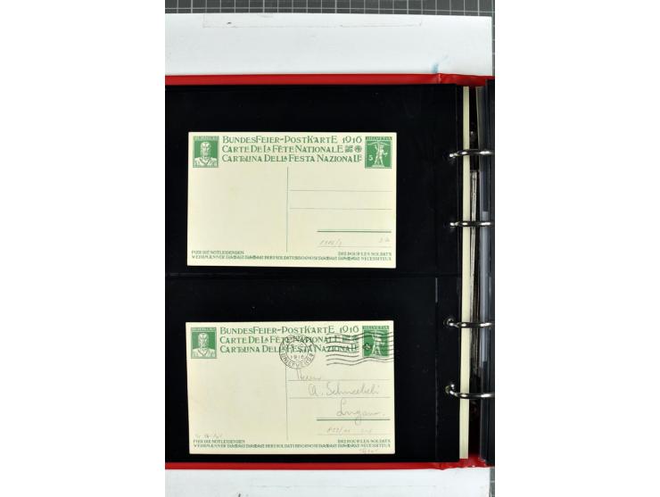 1870/2000, umfangreiche Sammlung Ganzsachen mit einigen hundert Stück in 2 Alben, dabei dekorative Privat-Ganzsachen, Luftpos