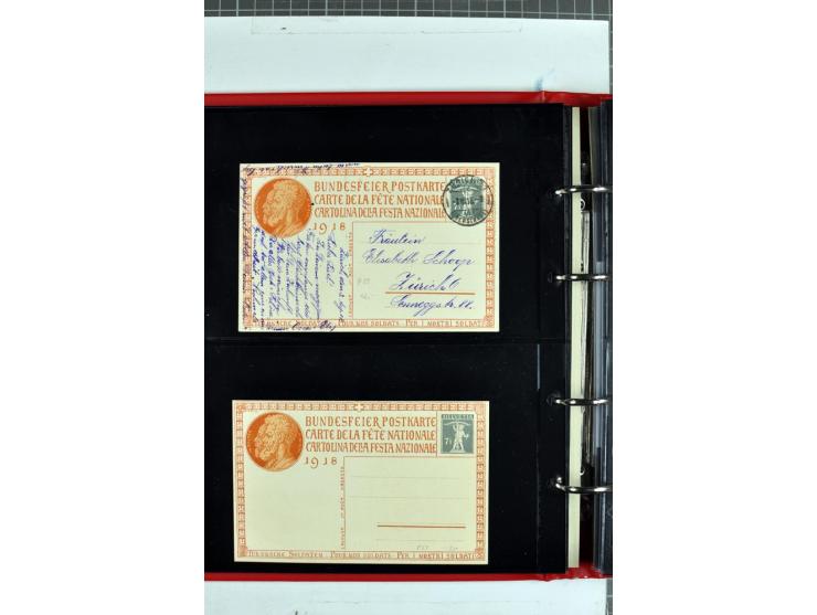 1870/2000, umfangreiche Sammlung Ganzsachen mit einigen hundert Stück in 2 Alben, dabei dekorative Privat-Ganzsachen, Luftpos