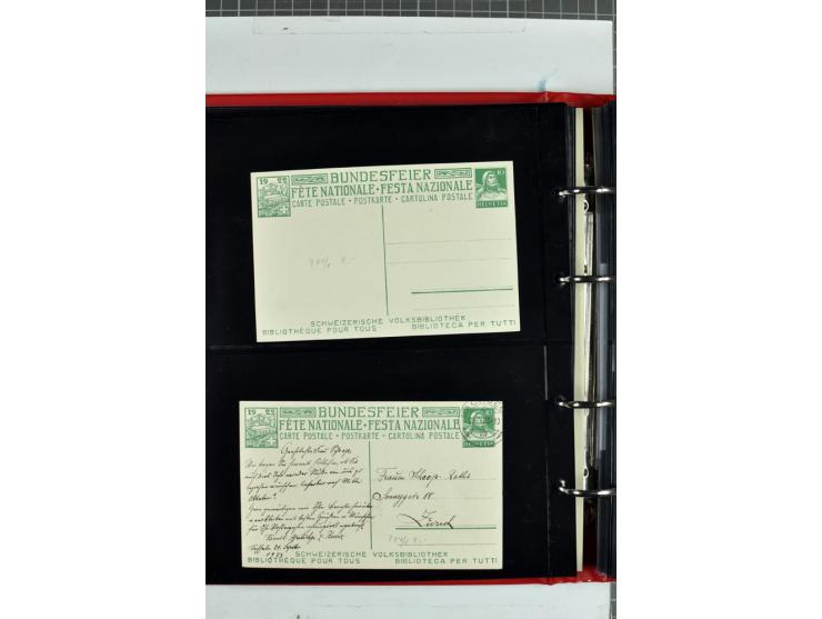 1870/2000, umfangreiche Sammlung Ganzsachen mit einigen hundert Stück in 2 Alben, dabei dekorative Privat-Ganzsachen, Luftpos