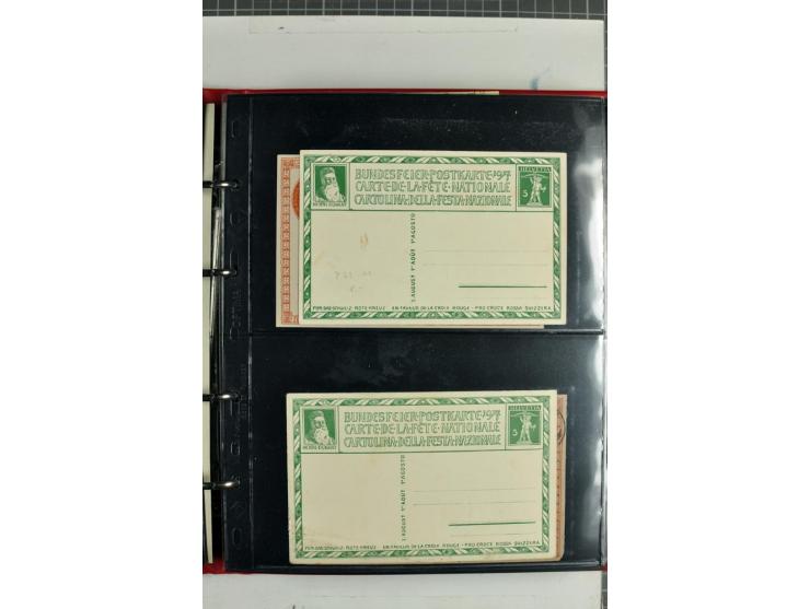 1870/2000, umfangreiche Sammlung Ganzsachen mit einigen hundert Stück in 2 Alben, dabei dekorative Privat-Ganzsachen, Luftpos