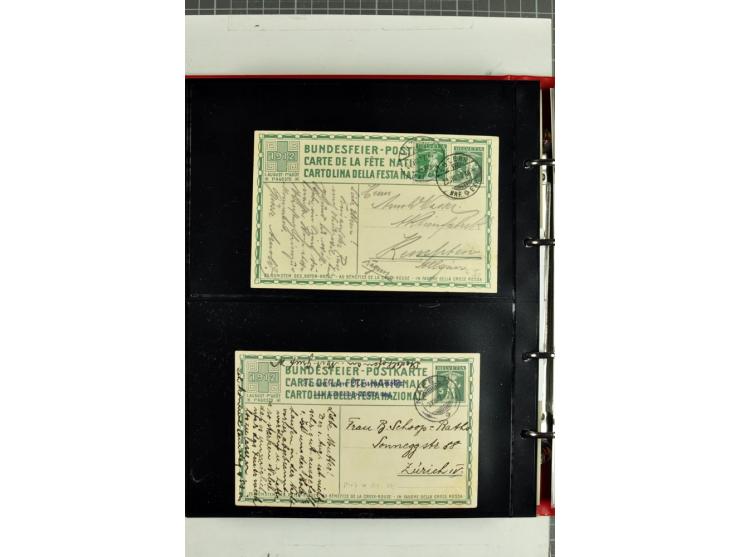 1870/2000, umfangreiche Sammlung Ganzsachen mit einigen hundert Stück in 2 Alben, dabei dekorative Privat-Ganzsachen, Luftpos