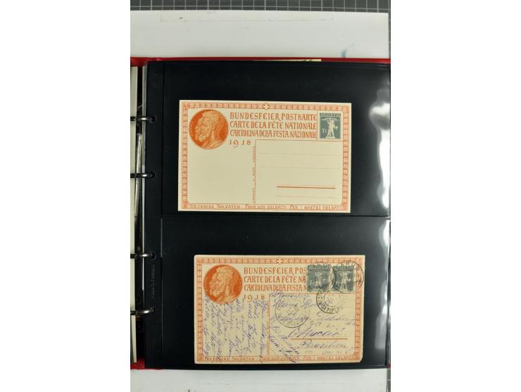 1870/2000, umfangreiche Sammlung Ganzsachen mit einigen hundert Stück in 2 Alben, dabei dekorative Privat-Ganzsachen, Luftpos