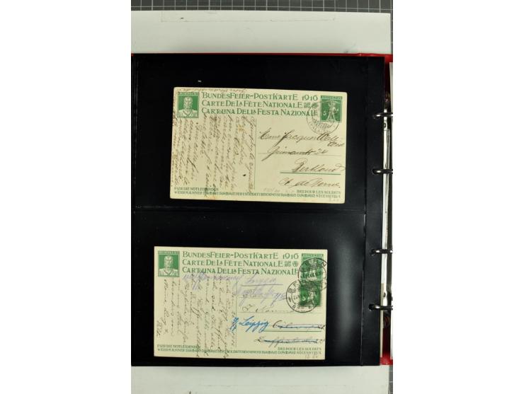 1870/2000, umfangreiche Sammlung Ganzsachen mit einigen hundert Stück in 2 Alben, dabei dekorative Privat-Ganzsachen, Luftpos