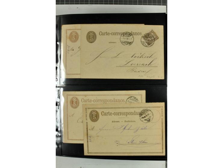 1870/2000, umfangreiche Sammlung Ganzsachen mit einigen hundert Stück in 2 Alben, dabei dekorative Privat-Ganzsachen, Luftpos