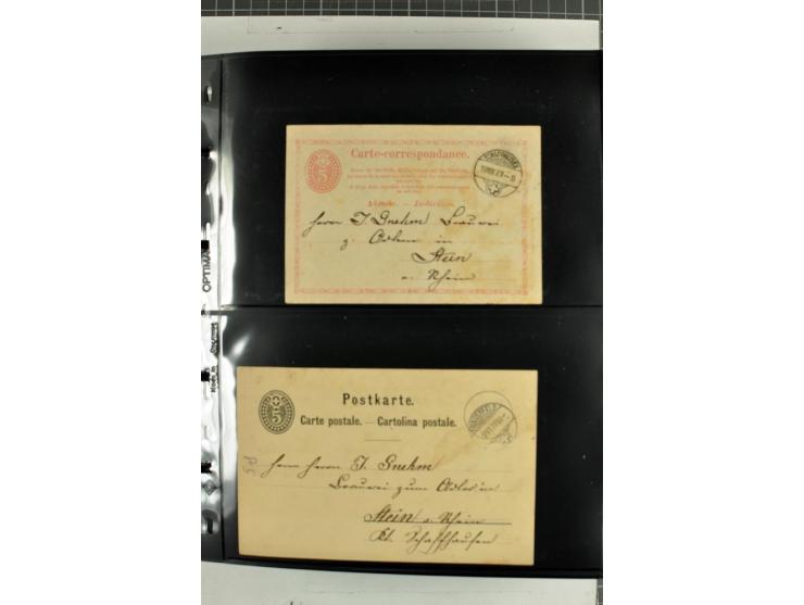 1870/2000, umfangreiche Sammlung Ganzsachen mit einigen hundert Stück in 2 Alben, dabei dekorative Privat-Ganzsachen, Luftpos