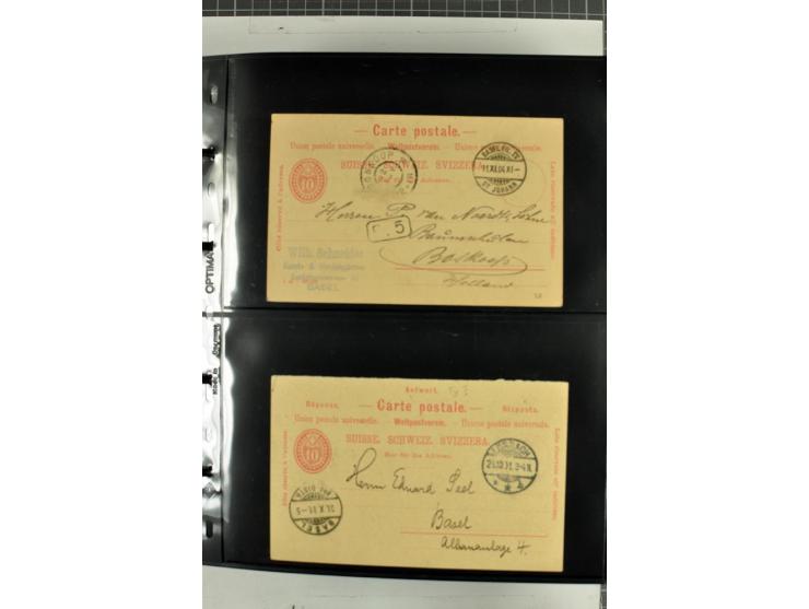 1870/2000, umfangreiche Sammlung Ganzsachen mit einigen hundert Stück in 2 Alben, dabei dekorative Privat-Ganzsachen, Luftpos