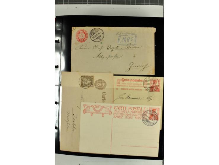 1870/2000, umfangreiche Sammlung Ganzsachen mit einigen hundert Stück in 2 Alben, dabei dekorative Privat-Ganzsachen, Luftpos
