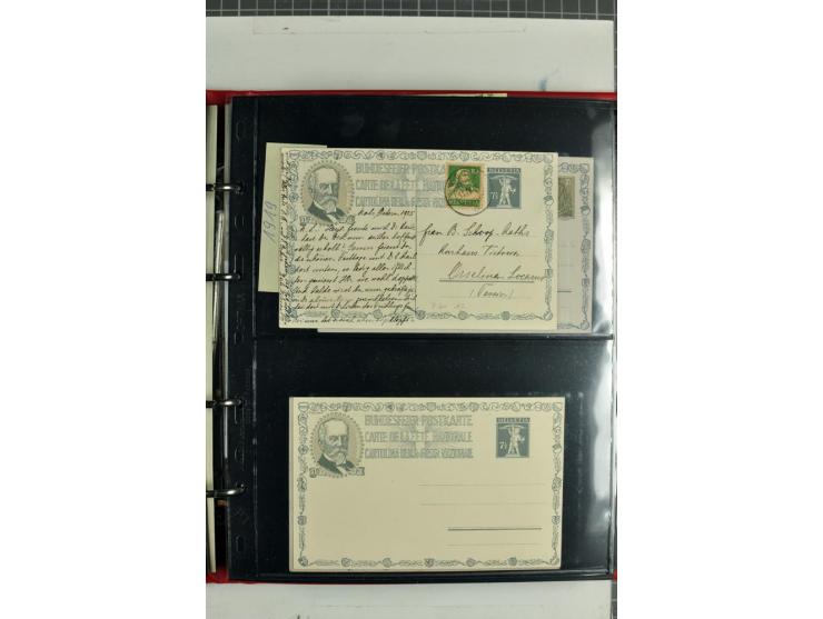 1870/2000, umfangreiche Sammlung Ganzsachen mit einigen hundert Stück in 2 Alben, dabei dekorative Privat-Ganzsachen, Luftpos