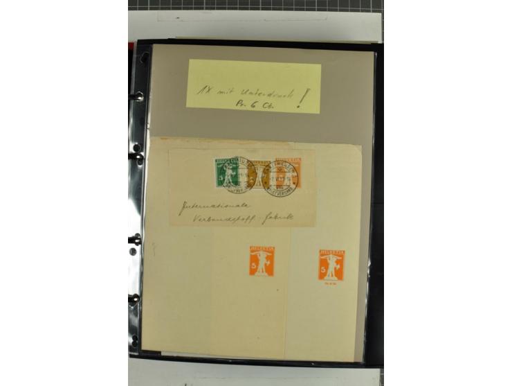 1870/2000, umfangreiche Sammlung Ganzsachen mit einigen hundert Stück in 2 Alben, dabei dekorative Privat-Ganzsachen, Luftpos
