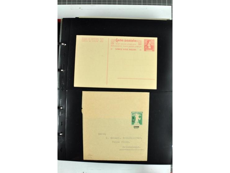 1870/2000, umfangreiche Sammlung Ganzsachen mit einigen hundert Stück in 2 Alben, dabei dekorative Privat-Ganzsachen, Luftpos