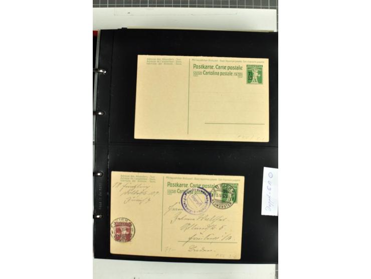 1870/2000, umfangreiche Sammlung Ganzsachen mit einigen hundert Stück in 2 Alben, dabei dekorative Privat-Ganzsachen, Luftpos