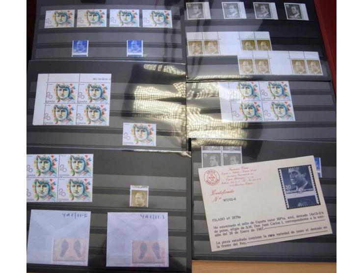 1924/89, postfrische und wenig ungebrauchte Partie, meist Abarten, vielfach mit Fotoattest Graus