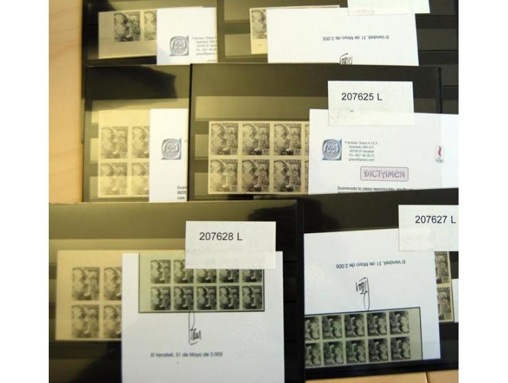 1930/89, postfrische Partie von fast 1200 Abarten, oft in Einheiten