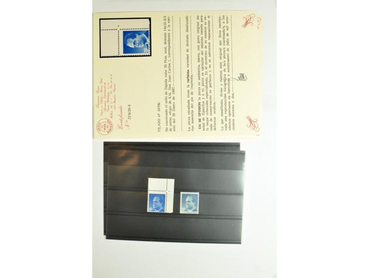 1930/89 (ca.), postfrische Partie von etwa 640 Abarten, dabei ungezähnte Marken, Farbfehldrucke, fehlende Farben, etc.; viele