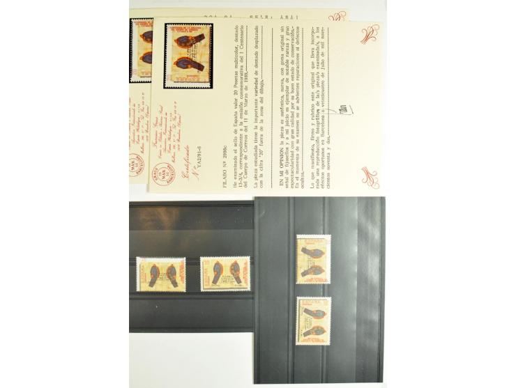 1930/89 (ca.), postfrische Partie von etwa 640 Abarten, dabei ungezähnte Marken, Farbfehldrucke, fehlende Farben, etc.; viele