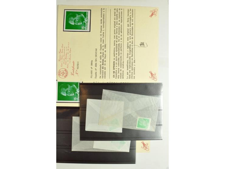 1930/89 (ca.), postfrische Partie von etwa 640 Abarten, dabei ungezähnte Marken, Farbfehldrucke, fehlende Farben, etc.; viele