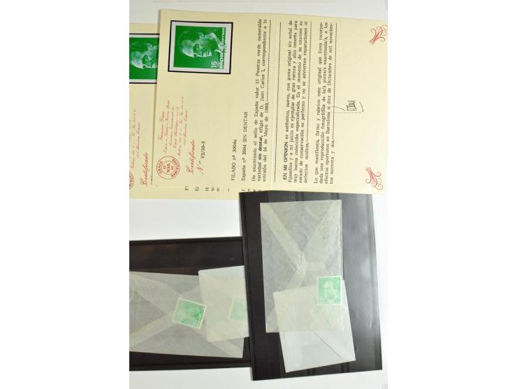 1930/89 (ca.), postfrische Partie von etwa 640 Abarten, dabei ungezähnte Marken, Farbfehldrucke, fehlende Farben, etc.; viele