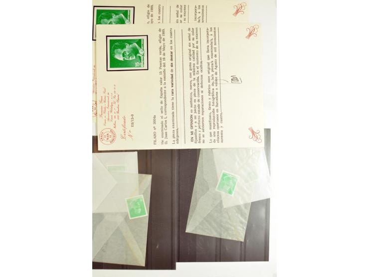 1930/89 (ca.), postfrische Partie von etwa 640 Abarten, dabei ungezähnte Marken, Farbfehldrucke, fehlende Farben, etc.; viele