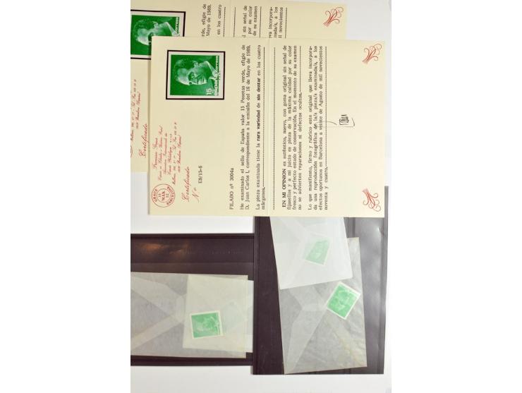 1930/89 (ca.), postfrische Partie von etwa 640 Abarten, dabei ungezähnte Marken, Farbfehldrucke, fehlende Farben, etc.; viele