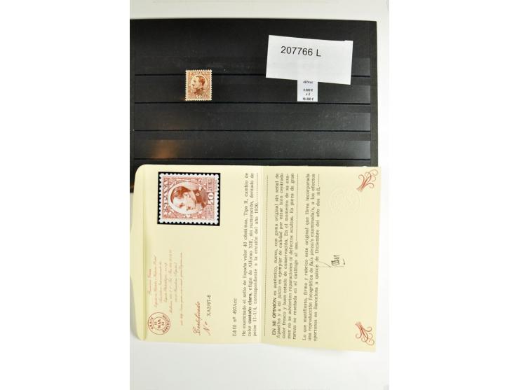 1930/89 (ca.), postfrische Partie von etwa 640 Abarten, dabei ungezähnte Marken, Farbfehldrucke, fehlende Farben, etc.; viele