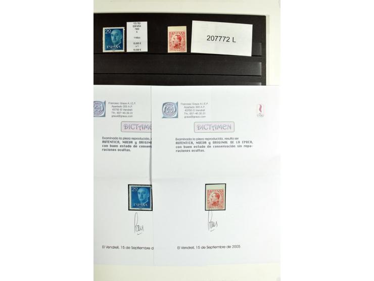 1930/89 (ca.), postfrische Partie von etwa 640 Abarten, dabei ungezähnte Marken, Farbfehldrucke, fehlende Farben, etc.; viele