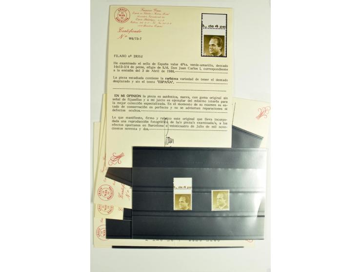 1930/89 (ca.), postfrische Partie von etwa 640 Abarten, dabei ungezähnte Marken, Farbfehldrucke, fehlende Farben, etc.; viele