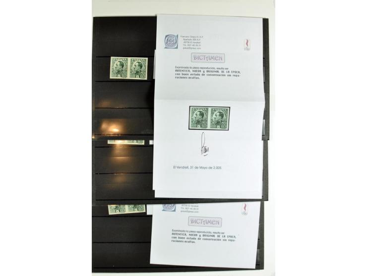 1930/89 (ca.), postfrische Partie von etwa 640 Abarten, dabei ungezähnte Marken, Farbfehldrucke, fehlende Farben, etc.; viele